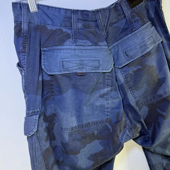 Hudson Jeans Navy Camouflage Cargo Pants - Picture 11 of 14